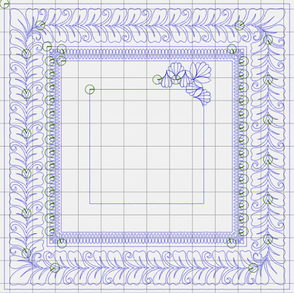 Corners and borders with BERNINA Q-matic