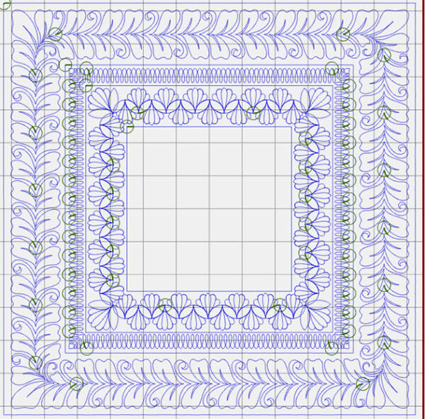 Corners and borders with BERNINA Q-matic