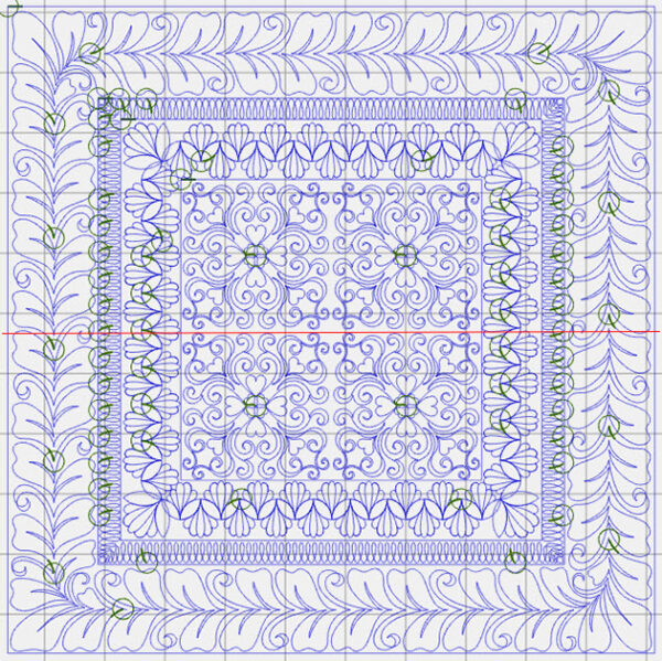 Corners and borders with BERNINA Q-matic