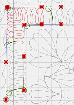 Corners and borders with BERNINA Q-matic