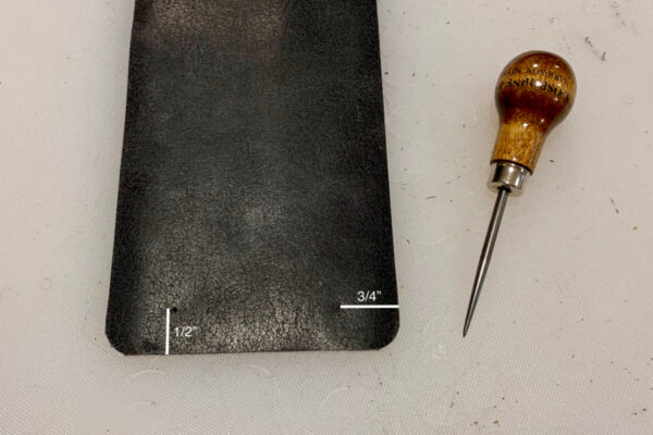 Leather Eyeglasses Case Hole Marking