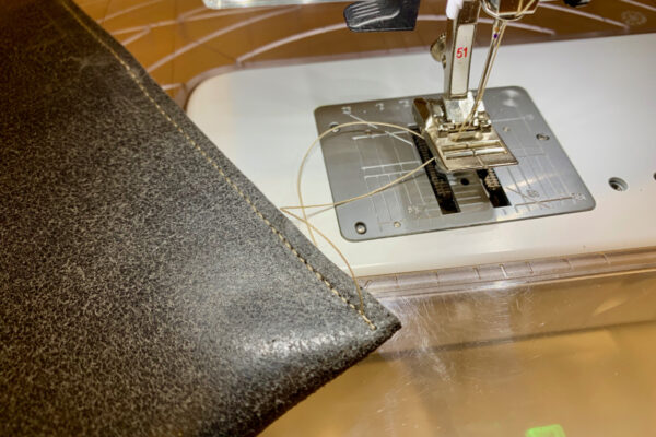 Leather Eyeglasses Case Sewing End