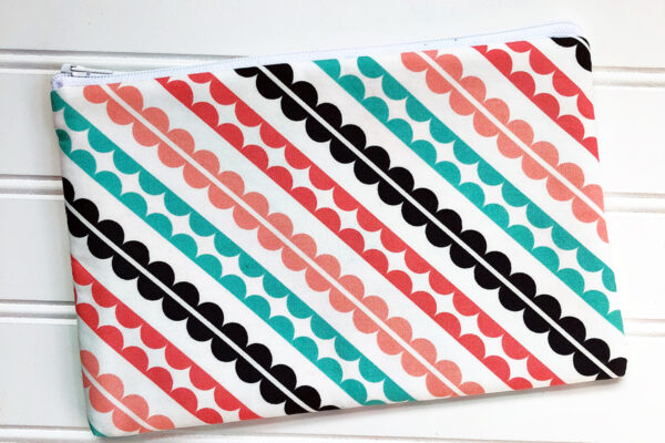 Library Book Tote and Pencil Case: Finished pencil case