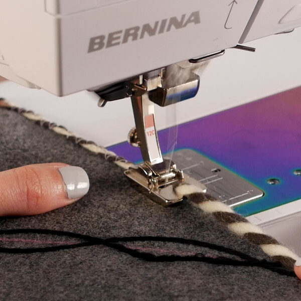 Couching with Corded Edge
