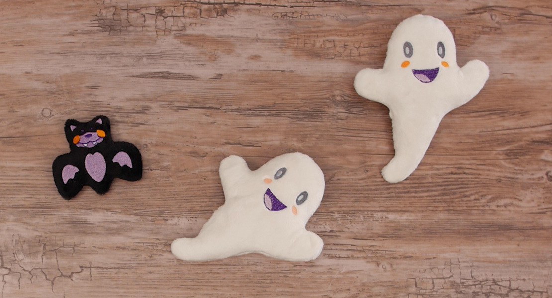DIY Minky Ghosts in the Hoop
