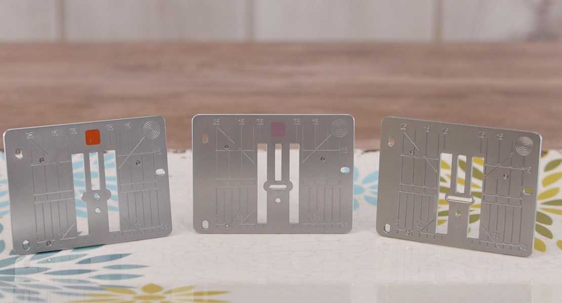 Three different Stitch Plates