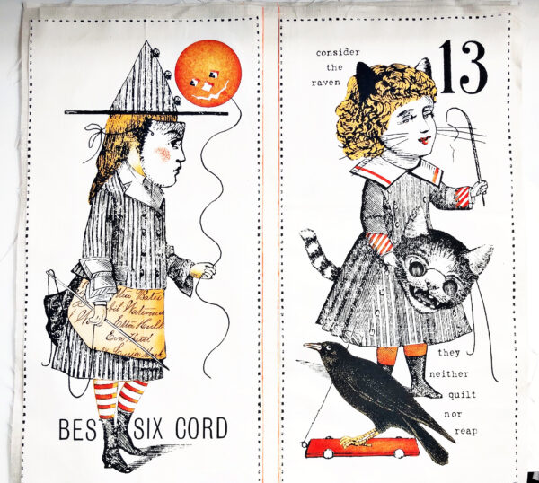 Halloween Scary Book: Preparing the fabric for sewing