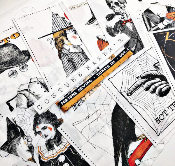 Halloween Scary Book: Cut the fabric