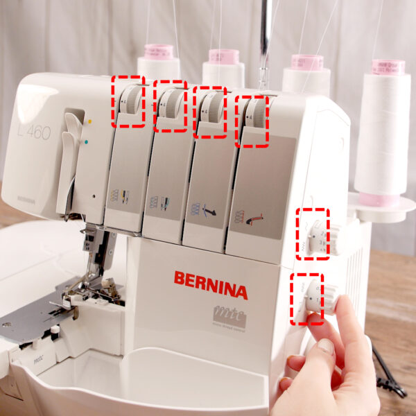 Bow_Cuff_BERNINA_L460_Overlocker
