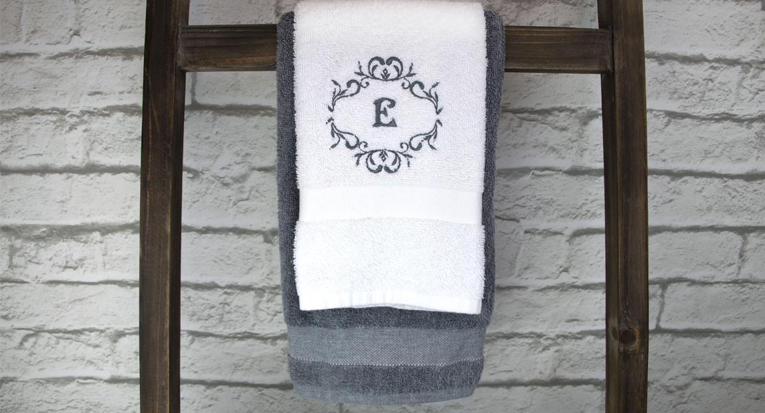 DIY Monogrammed towels tutorial