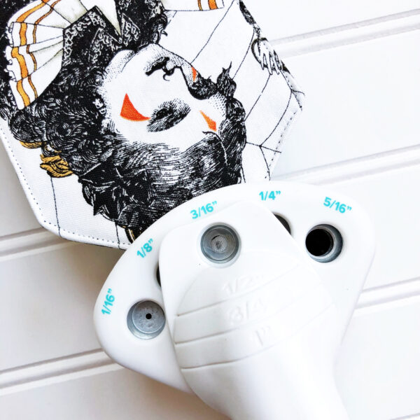 Halloween Scary Book: Cut and sew the tag