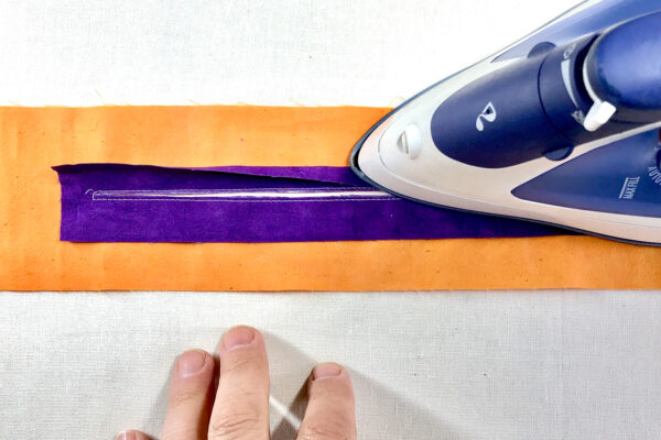 One Piece Facing Tutorial-10: Fold and Iron 1