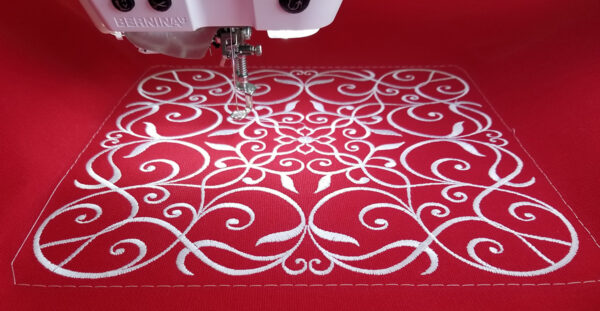 Wrought Iron Embroidered Pillow-Stitching