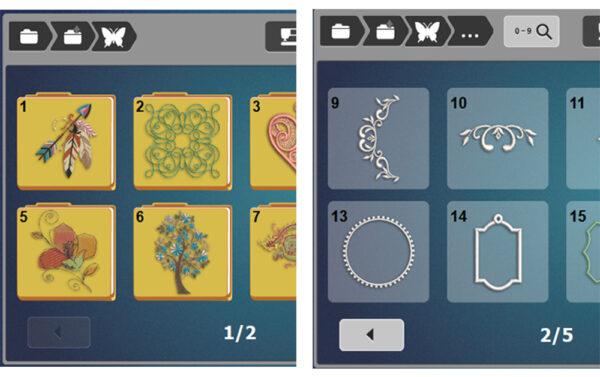 Selecting embroidery designs