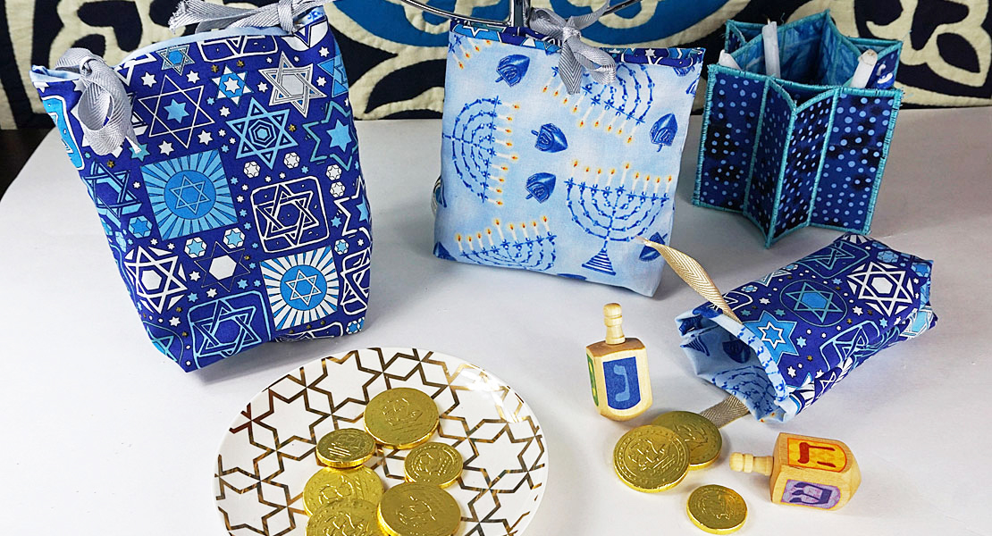 quick and easy chanukah gift bags