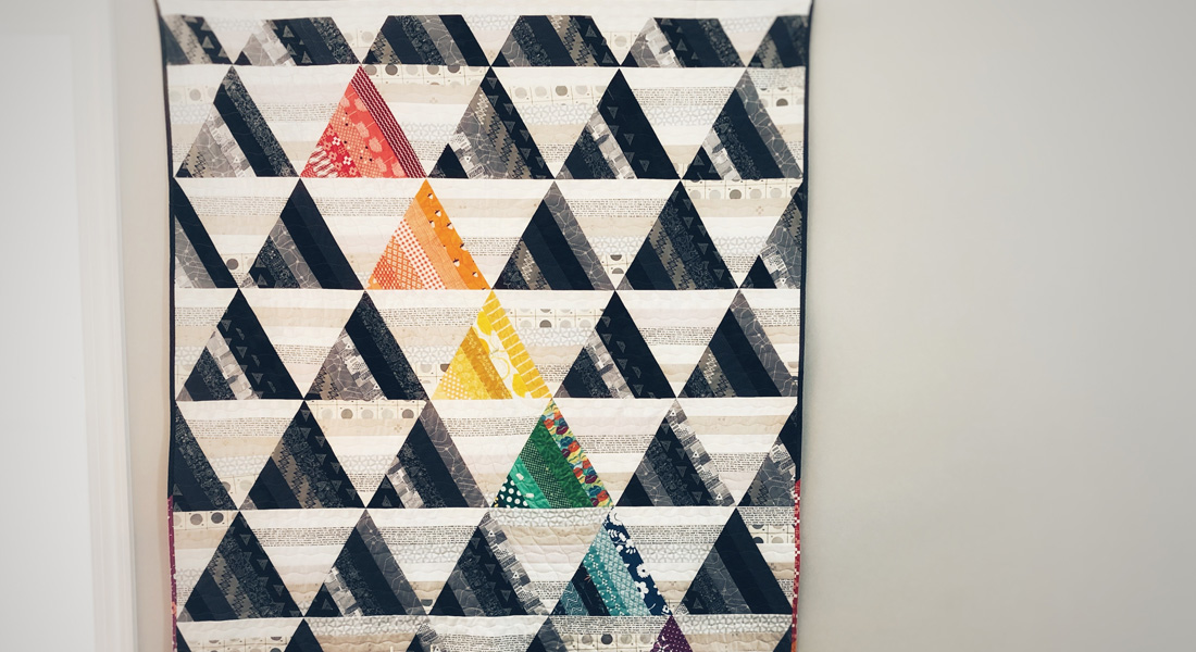 Pride quilt tutorial at WeAllSew