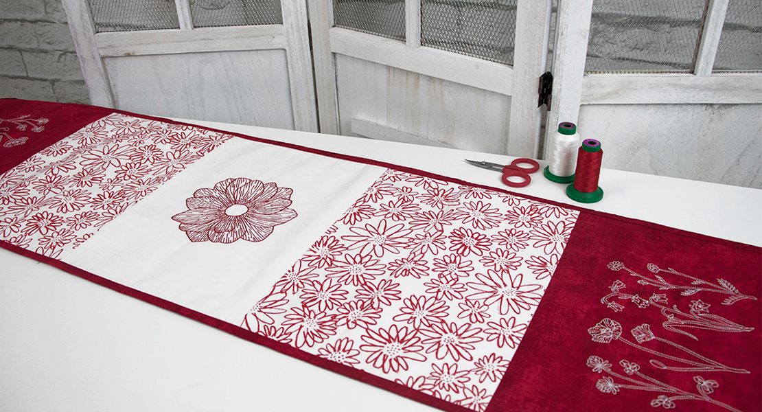 Redwork Tablerunner tutorial