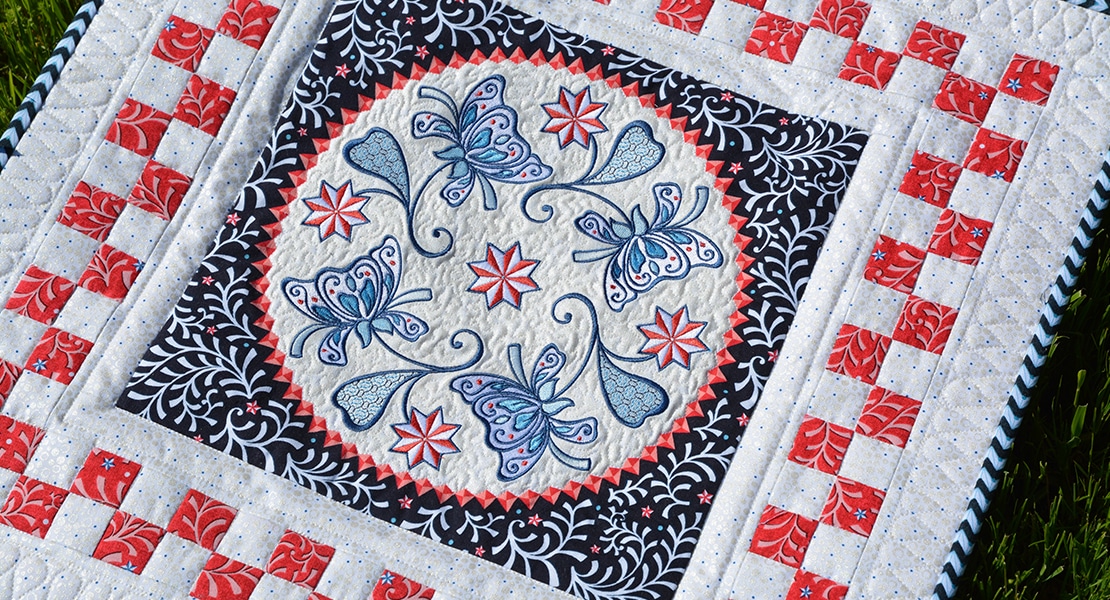 Stardust Quilt-along Pinpoint Placement and Multi Hooping