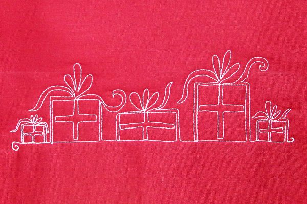 How to free-motion quilt pretty packages