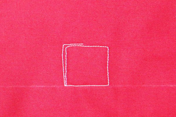 How to free-motion quilt pretty packages - step two
