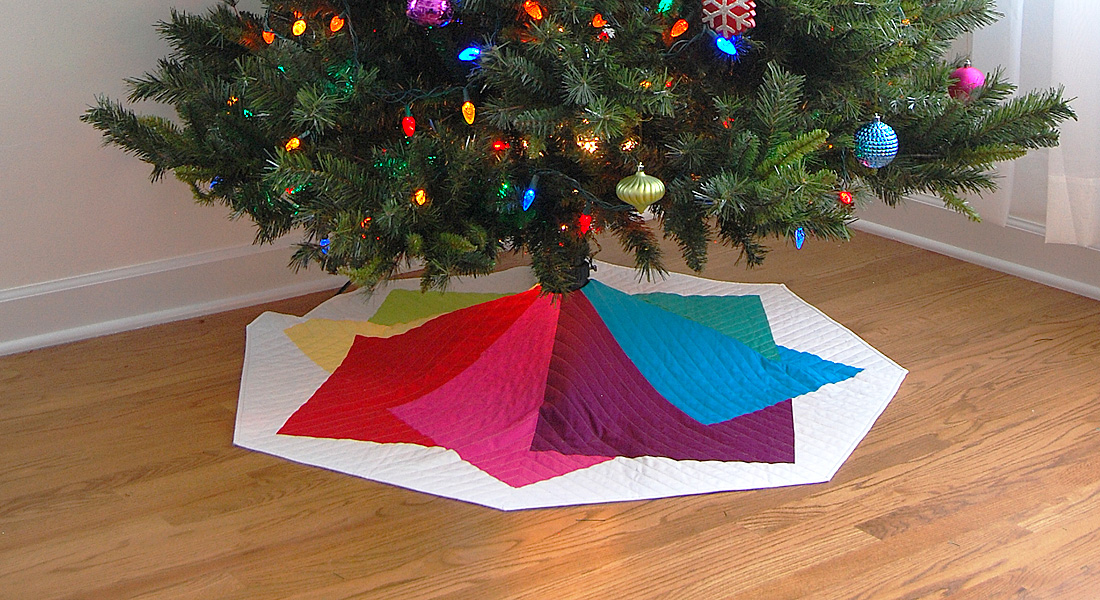 Color Tile Tree Skirt Tutorial at WeAllSew