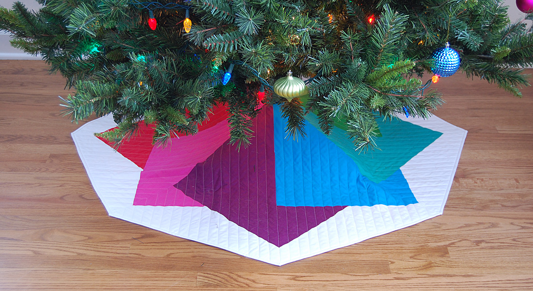 Color Tile Tree Skirt Tutorial at WeAllSew