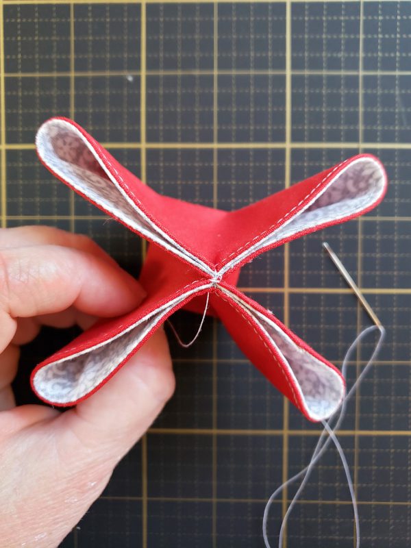 Folded Fabric Ornament Tutorial from WeAllSew