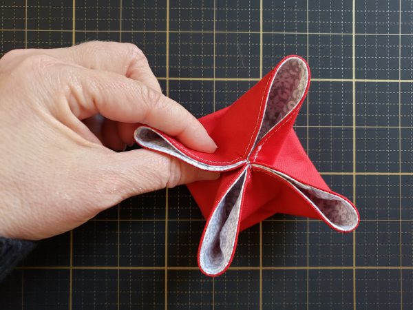 Folded Fabric Ornament Tutorial from WeAllSew