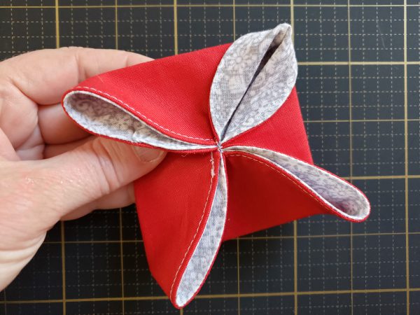 Folded Fabric Ornament Tutorial from WeAllSew