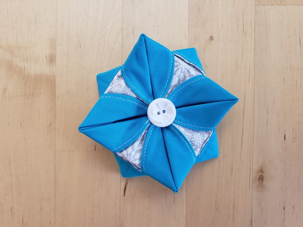 Folded Fabric Ornament Tutorial from WeAllSew