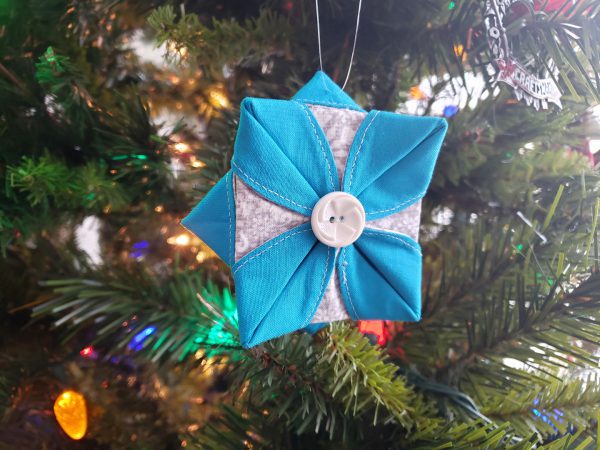 Folded Fabric Ornament Tutorial from WeAllSew