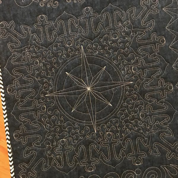 Volume 7 designs, with free-motioned loops