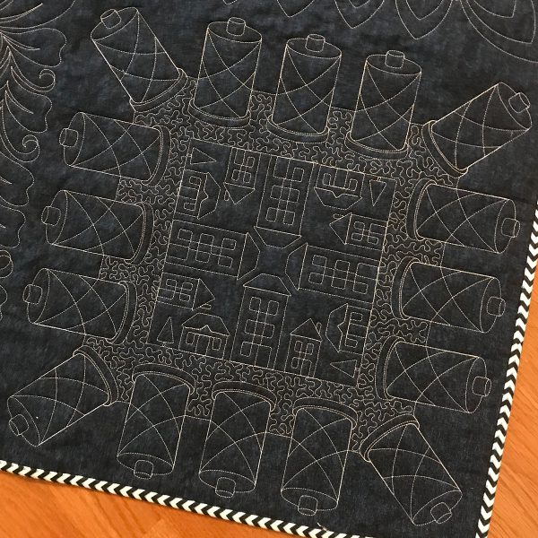 Volume 12 designs, with free-motioned stippling