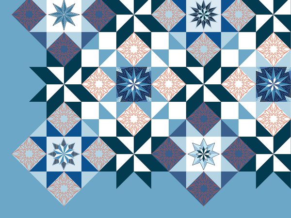 Stardust Quilt-along: digitized block designs