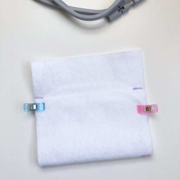 Embroidered Felt Pouch: Prepare the fabric for embroidery