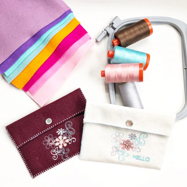 Embroidered Felt Pouch: Materials