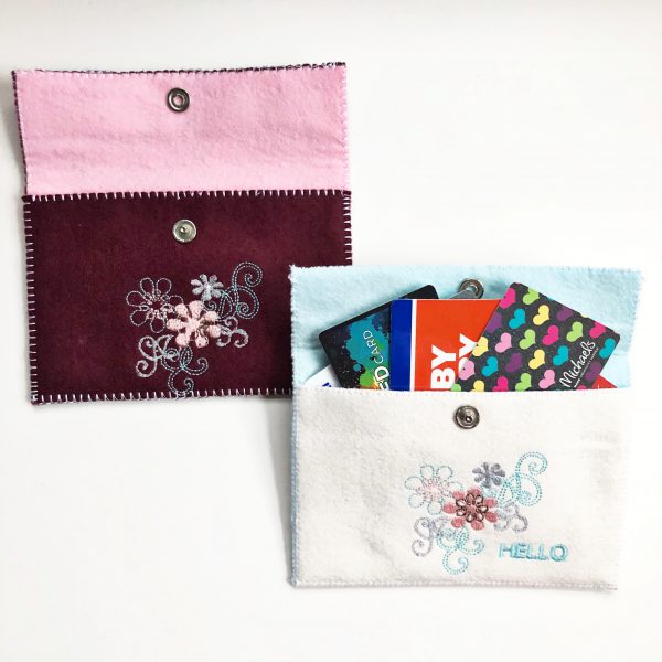 Embroidered Felt Pouch: Finished Project 2