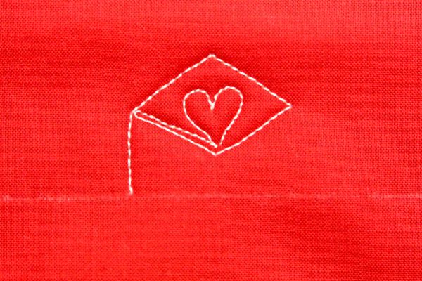 How to free-motion quilt a love letter: step twelve