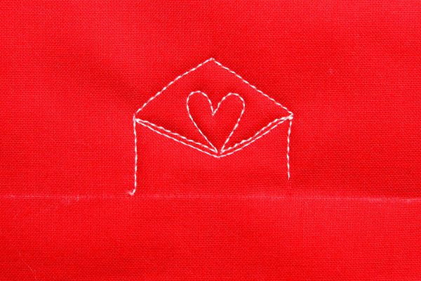 How to free-motion quilt a love letter: step thirteen