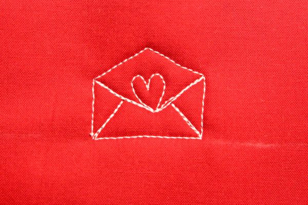 How to free-motion quilt a love letter: step fifteen