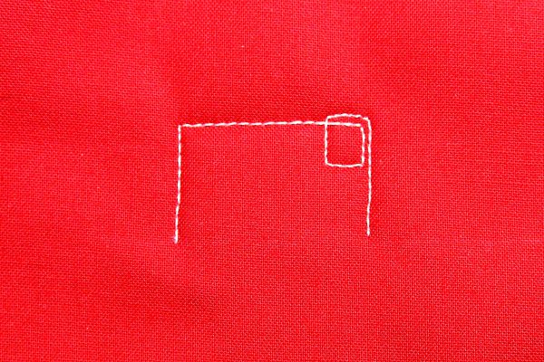 How to free-motion quilt a love letter: step two