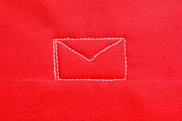 How to free-motion quilt a love letter: step six