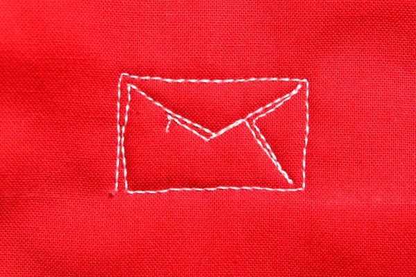 How to free-motion quilt a love letter: step eight