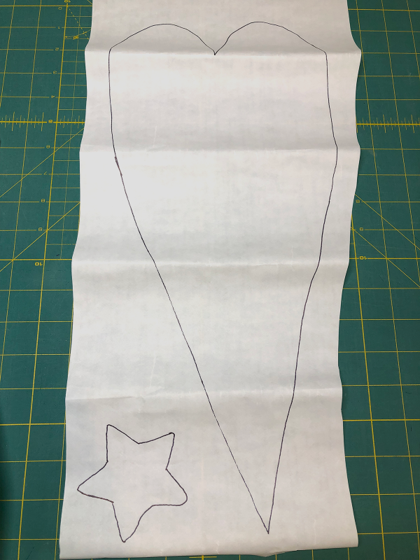 Modern_Heart_Table_Runner_Tracing_pattern