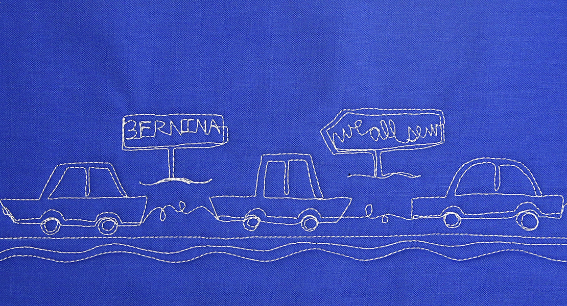 How to free-motion quilt vintage cars