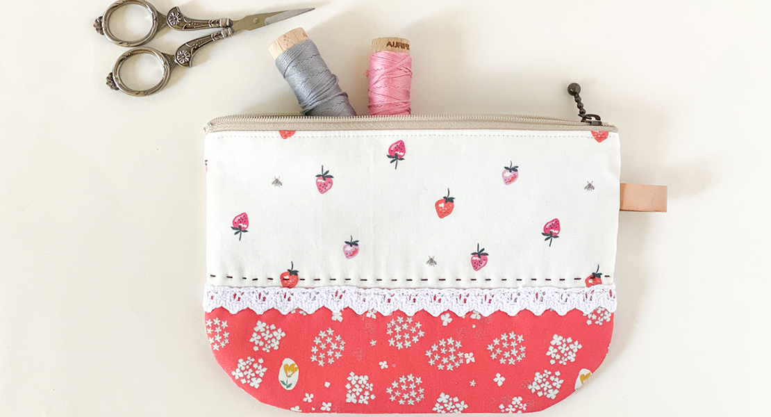 Round Zipper Pouch Tutorial and pattern
