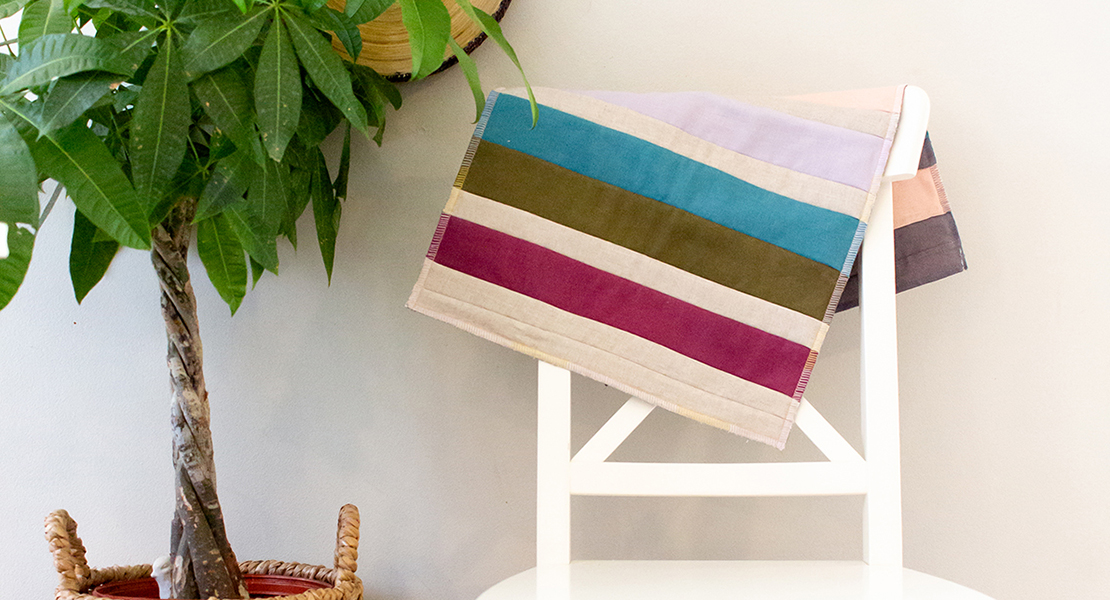 Quilt as you go table runner