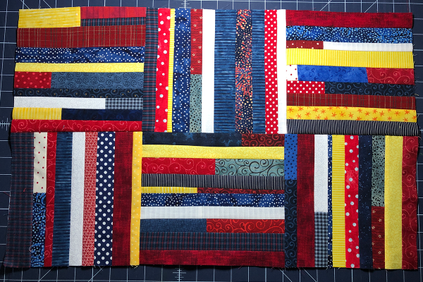 Red, White and Blue Star Banner Assemble Blocks 