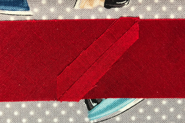 Red White and Blue Star Banner Tutorial pressing seams