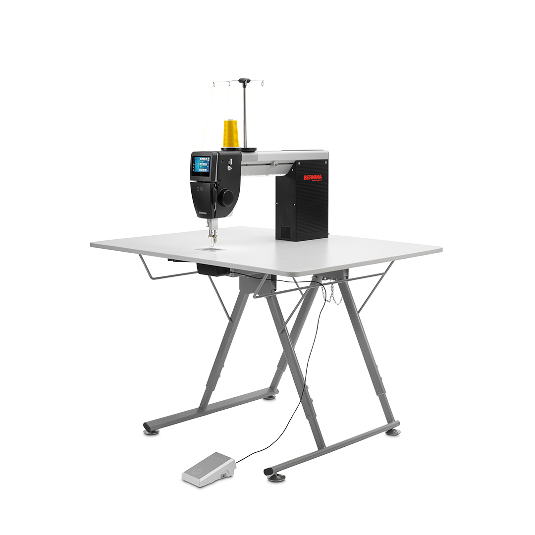 BERNINA Q 16 on folding table